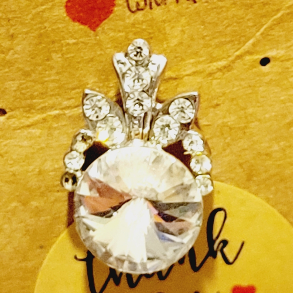 Woman's diamond pin